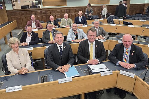 Kent County Council Liberal Democrat Group in the chamber elected May 2025