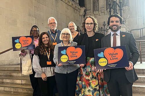 Bobby with kinship carers