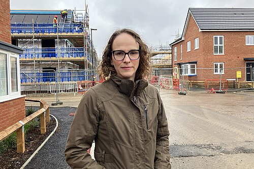 Alison at the Bookleigh Development