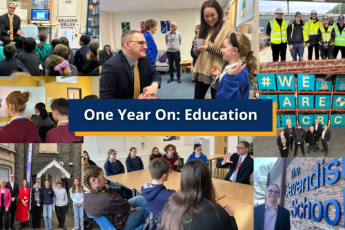 A compilation of pictures of visits to schools etc from Ian's first year as an MP