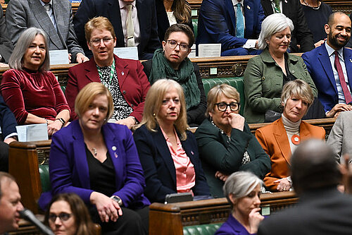 Zoe Franklin listens in the House of Commons chamber