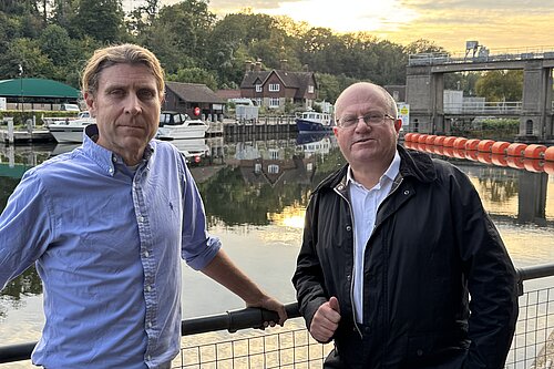 MBC Cllr Tony Harwood with KCC Cllr Geoff Samme