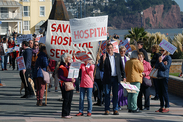 Save Teignmouth Hospital march