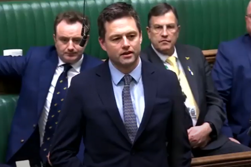 Chris speaking in Parliament about Ukraine