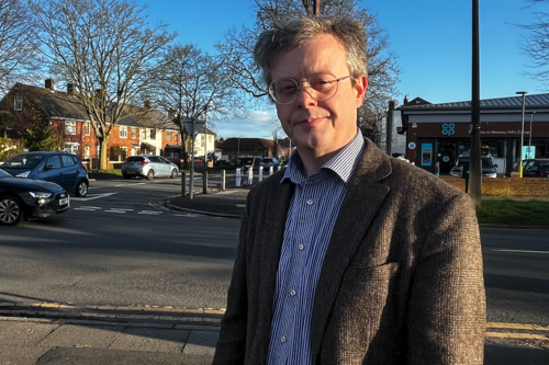 Cllr Andrew Makinson on Booker Avenue
