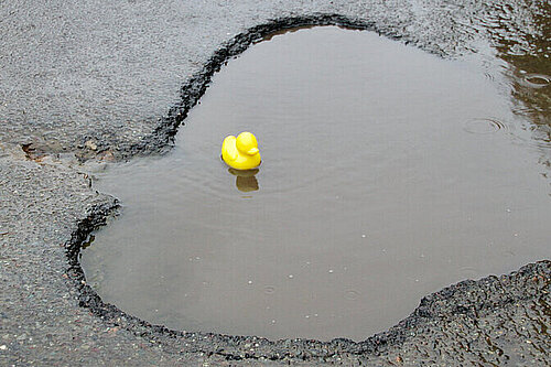 PM in a pothole