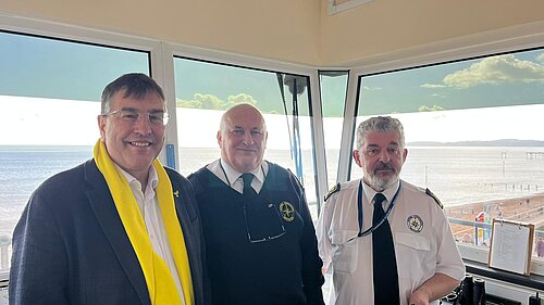 Martin Wrigley MP with the Coastwatch Team.