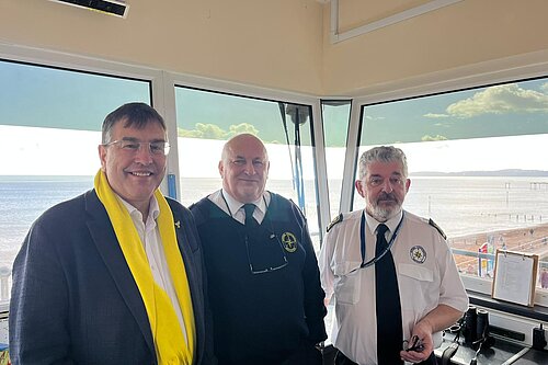 Martin Wrigley MP with the Coastwatch Team.