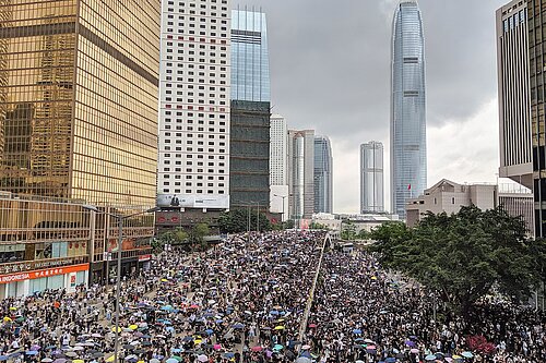 Photo of a Hong Kong anti-extradition bill protest