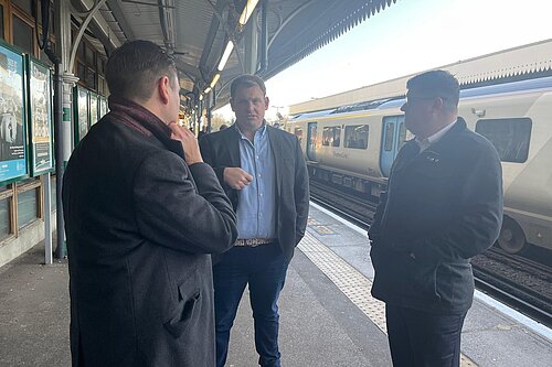 Luke at Sutton Station