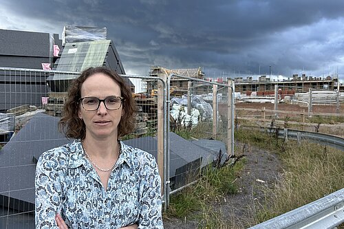 Alison Bennett at the Bedelands site