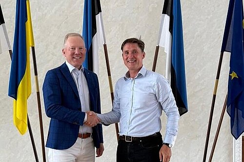 With Marko Mihkelson, Chair of Estonia's Foreign Affairs Committee