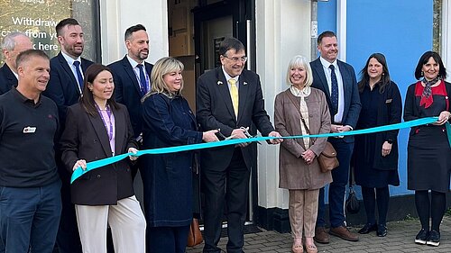 Image of group opening Banking hub