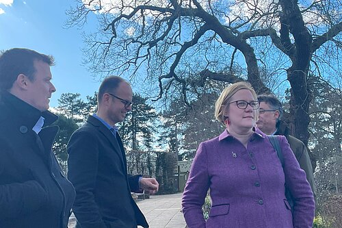 Zöe Franklin with members of RHS Wisley team