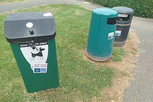 Dog bin and street litter bins