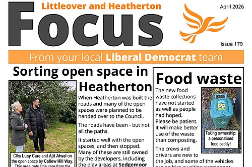 Front page of April 2026 Littleover Focus