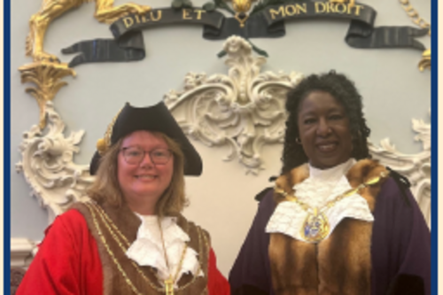 Two female mayors of Beverley, East Yorkshire