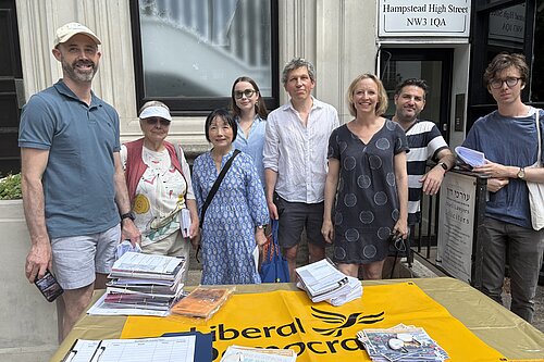 Group of Liberal democrats around a table