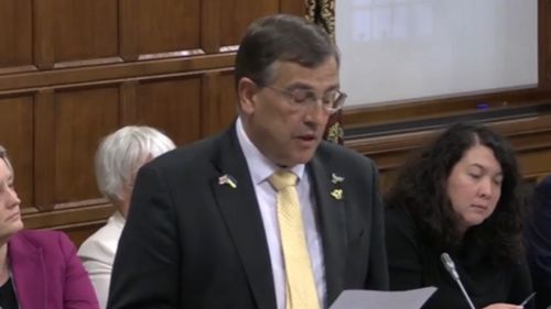 Martin speaking in WH