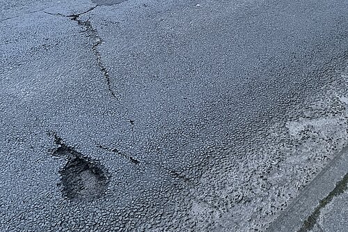 a pothole