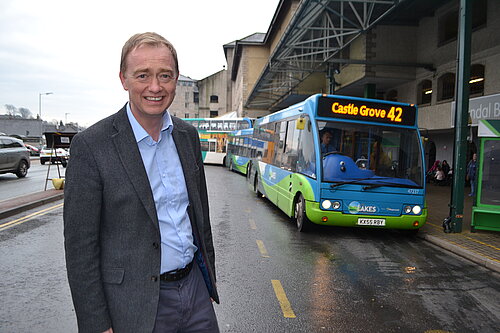Tim at Kendal bus station
