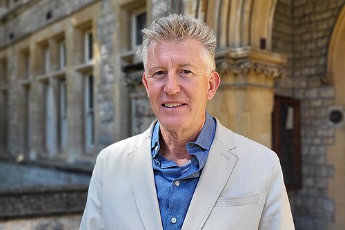 Cllr Jonathan Oxley outside Ealing Town Hall.