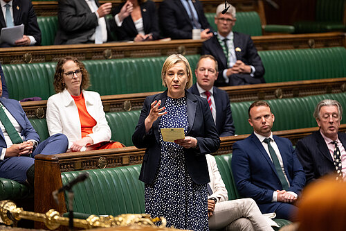 Lisa Smart MP speaking in Parliament © House of Commons