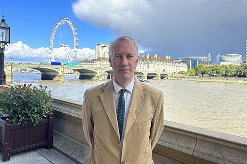 Gideon Amos MP at the Houses of Parliament