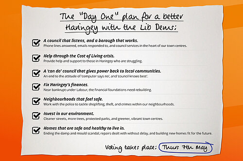 List of Lib Dem "day-one" pledges