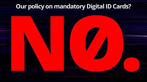 image of No to digital ID