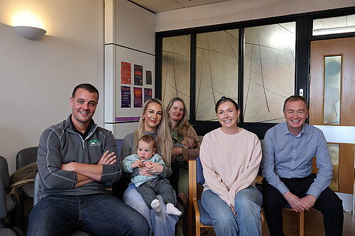 Tim with parents at Helme Chase