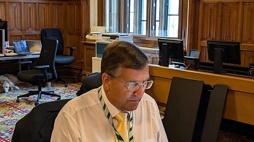Martin Wrigley MP at HoC Martin Wrigley MP at HoC