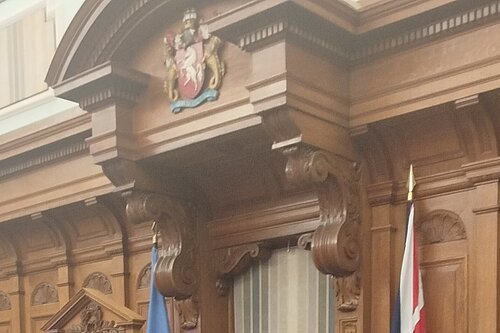 Kent County Council Chamber: Chairs seat