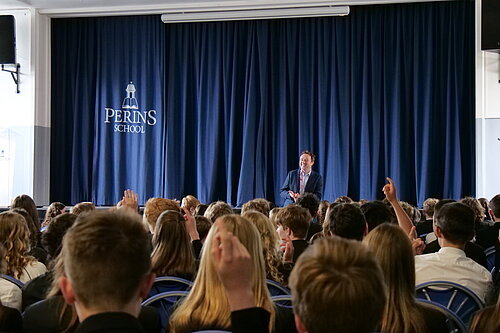 Danny at Perins school