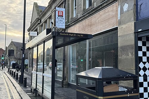 Bus Stop on Gosforth Highstreet