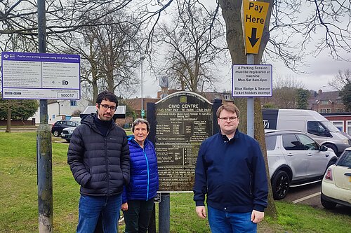 Lib Dem councillors and pay machines in Royston car park