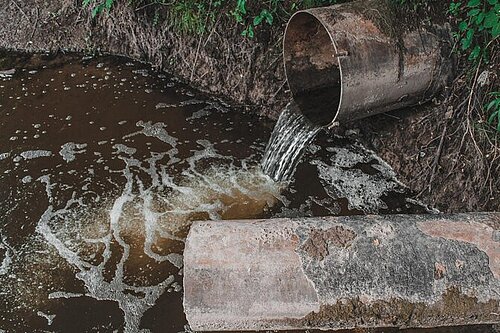sewage outlet