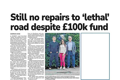 Haslemere Road Repairs