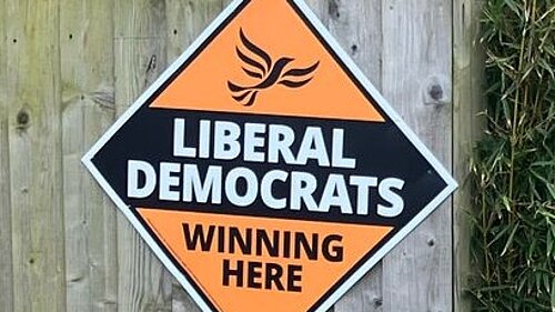 image of Lib dem sign
