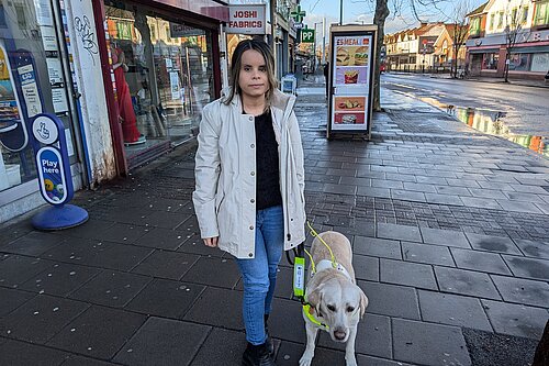 Cllr Hannah Matin with Dog