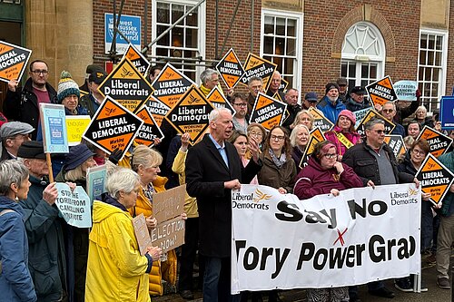 Protest at County Hall