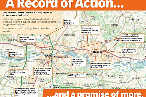Lib Dem cllr record of action in central West Berkshire