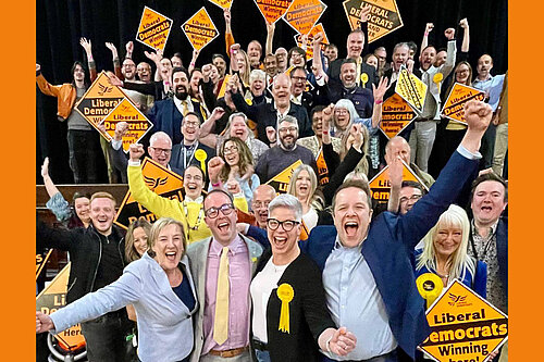 The winning Lib Dem team