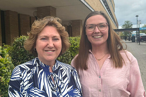 Cllr Jane Carr and Cllr Kerrie Bradburn