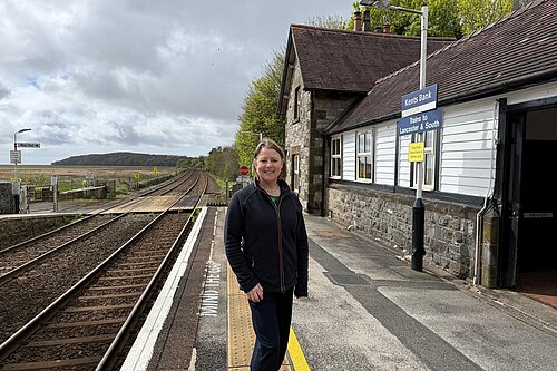 Libby Bateman at Kents Bank Station