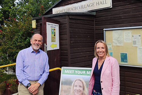 Helen Morgan with Malcolm Myles Hook in Higher Heath