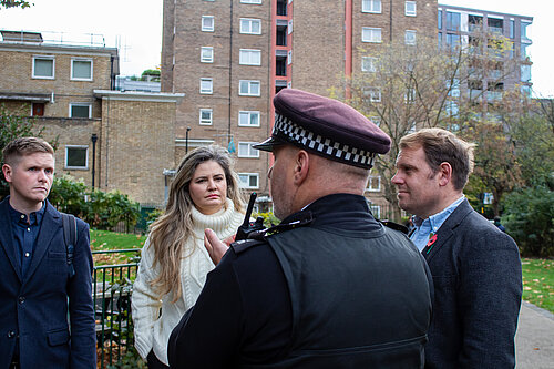 Luke and Victor with Police