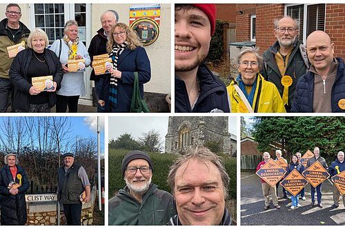 Candidates campaigning for May's elections