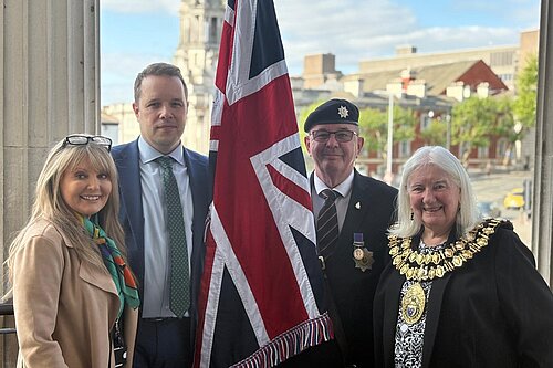 Tom Morrison MP at VE Day Commemoration