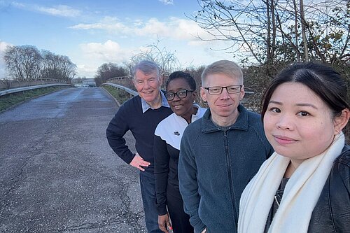 Sam, nana, Wing and John Baker
